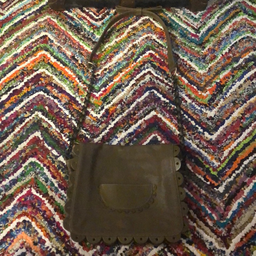 SEE BY CHLOE, olive green/black messenger bag